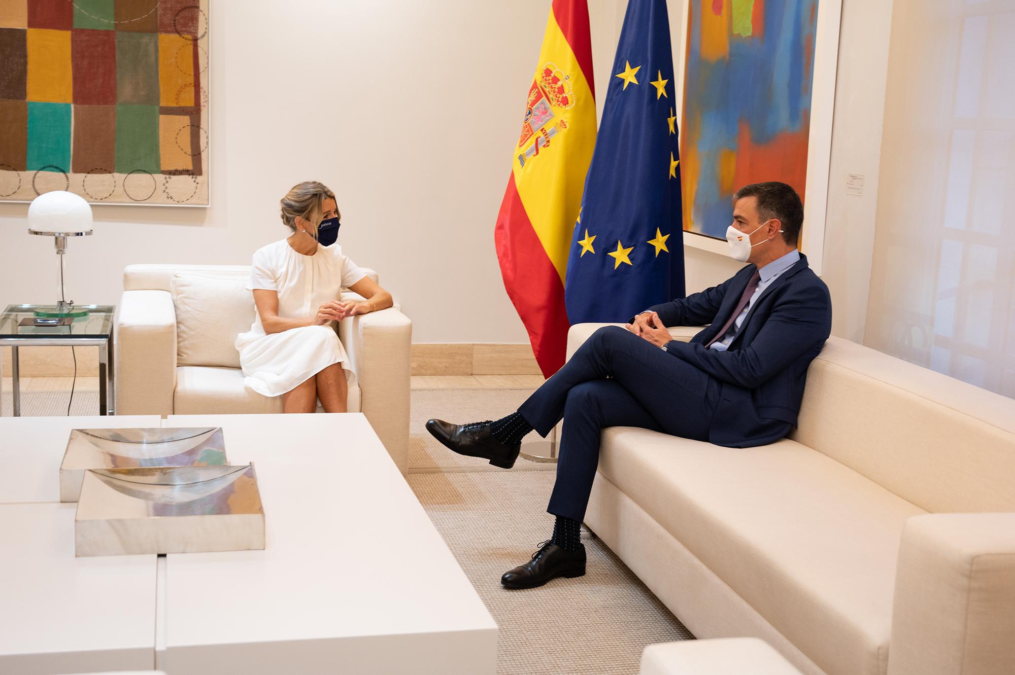Yolanda Díaz Pedro Sánchez